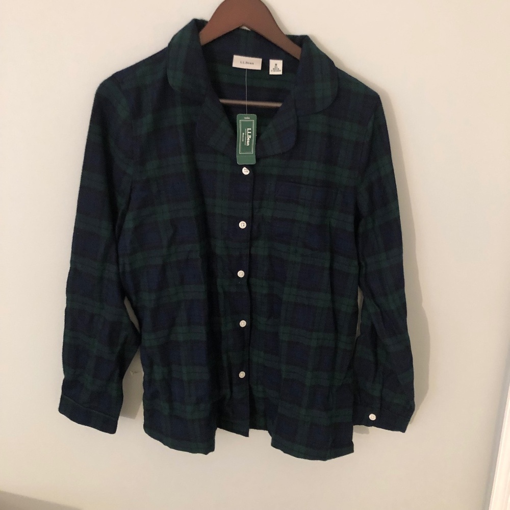 Scotch Plaid Button Up PJ Shirt